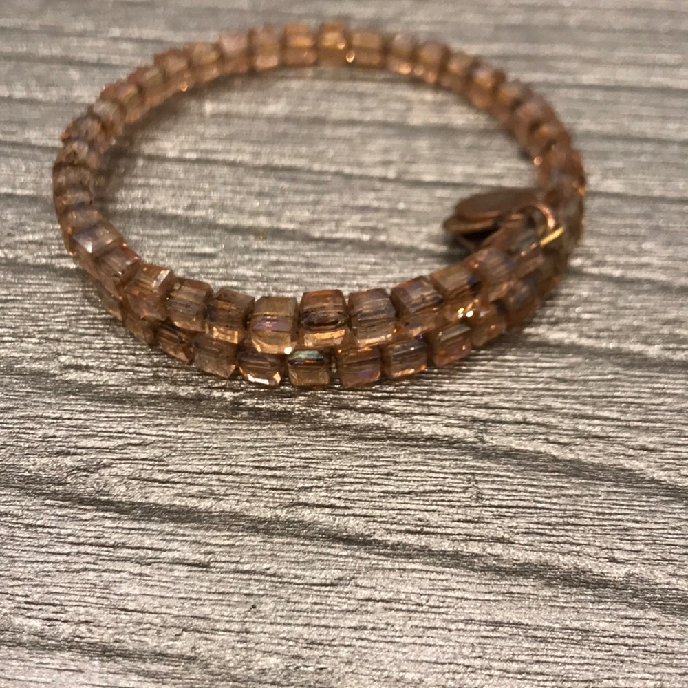 Alex and ani pink beaded bracelet